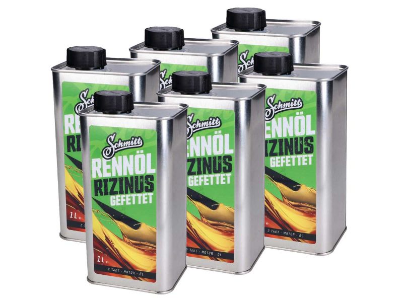 Obrázok z motorový olej 2-taktný Schmitt race Castor castor sixpack 6x1 liter