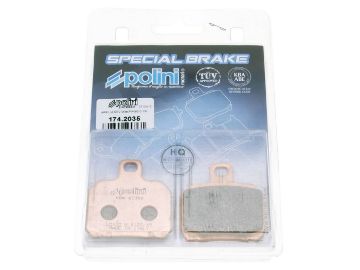 Obrázok z brzdové platničky Polini sintered pre Aprilia RS, CPI GTR, Peugeot Speedfight 3