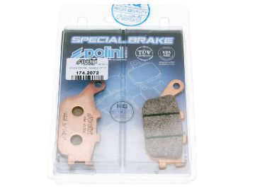 Obrázok z brzdové platničky Polini sintered pre Honda forza Jazz (00-04)