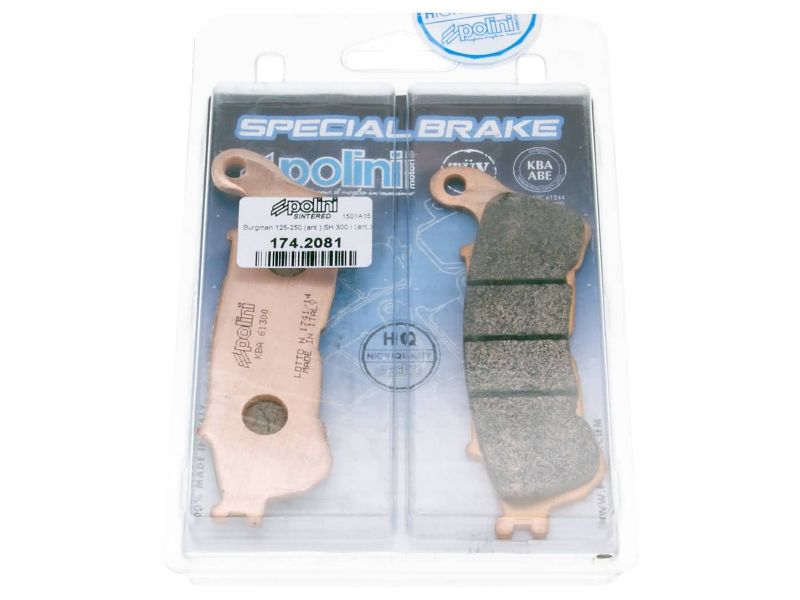 Obrázok z brzdové platničky Polini sintered pre Honda forza, S-Wing FES, Suzuki Burgman, Sixteen
