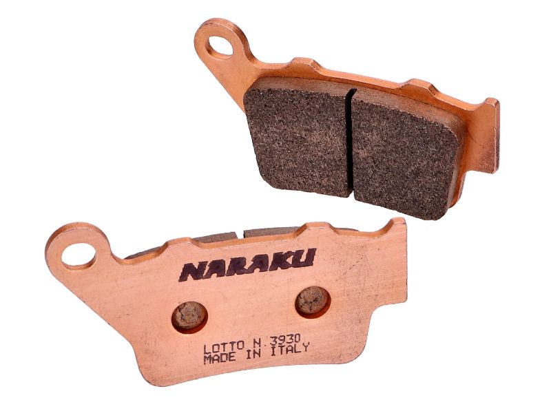 Obrázok z brzdové platničky Naraku sintered, vzadu pre KTM Duke 125, 390