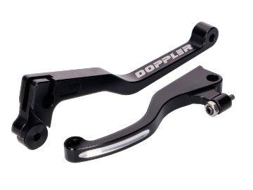 Obrázok z Páčky brzda - spojka sada Doppler CNC čierne Senda DRD Pro