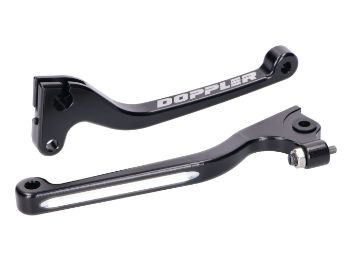 Obrázok z Páčky brzda - spojka sada Doppler CNC čierne Senda 03-09