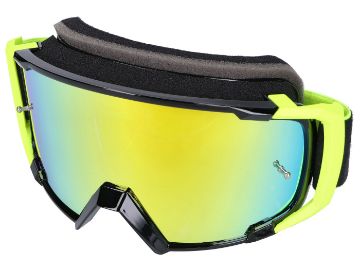 Obrázok z MX okuliare S-Line Scrub čierna / fluo žltá - irídium zelená