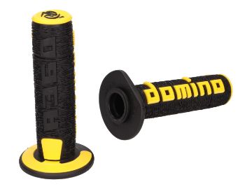 Obrázok z Gripy rukoväte sada Domino A360 off-road čierna farba / žltá f.