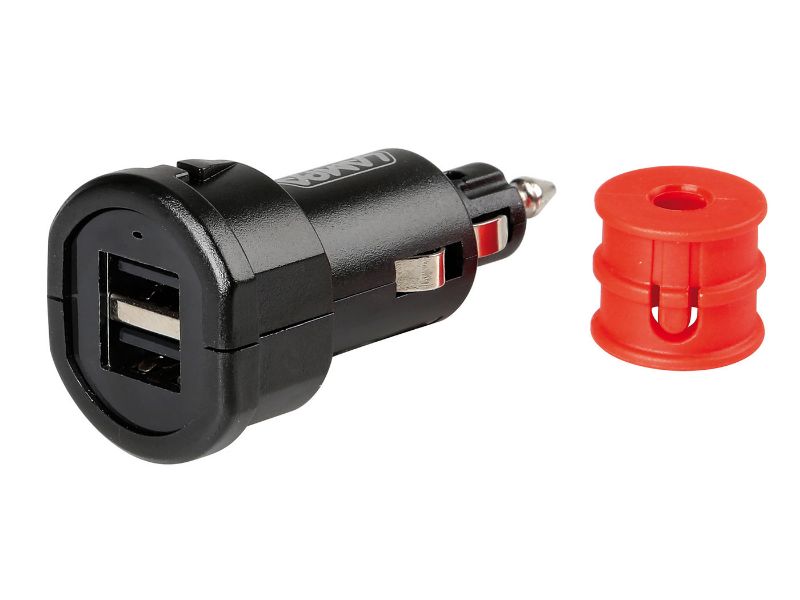 Obrázok z USB nabíjačka Uni-Tech s 2 USB portami - Fast Charge - 2700mA 12/32V