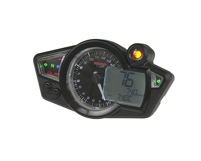 Obrázok z Tachometer multifunkčný Koso RX1N GP Style biele podsvietenie