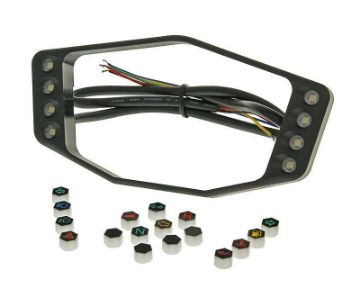 Obrázok z Rámik s kontrolkami KOSO pre tachometre DB-02 a DB-02R