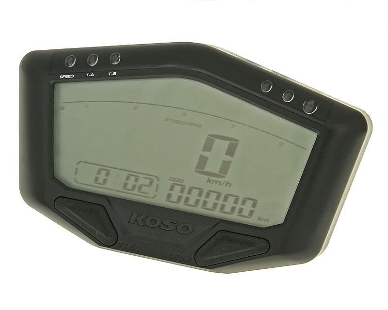 Obrázok z Tachometer multifunkčný Koso DB-02R Road 12V verzia 