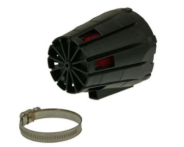 Obrázok z vzduchový filter Malossi červená farba filter E5 racing boxed 38mm karburátor červená farba filter, čierna farba krytu