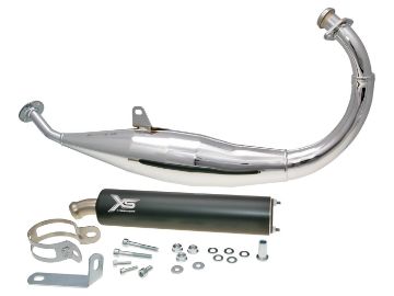 Obrázok z výfuk Tecnigas XS chrom pre Derbi, Aprilia, Gilera