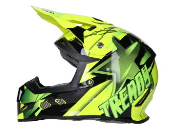 Obrázok z prilba Motocross Trendy T-902 Dreamstar čierna / žltá - veľkosť XL (61-62)