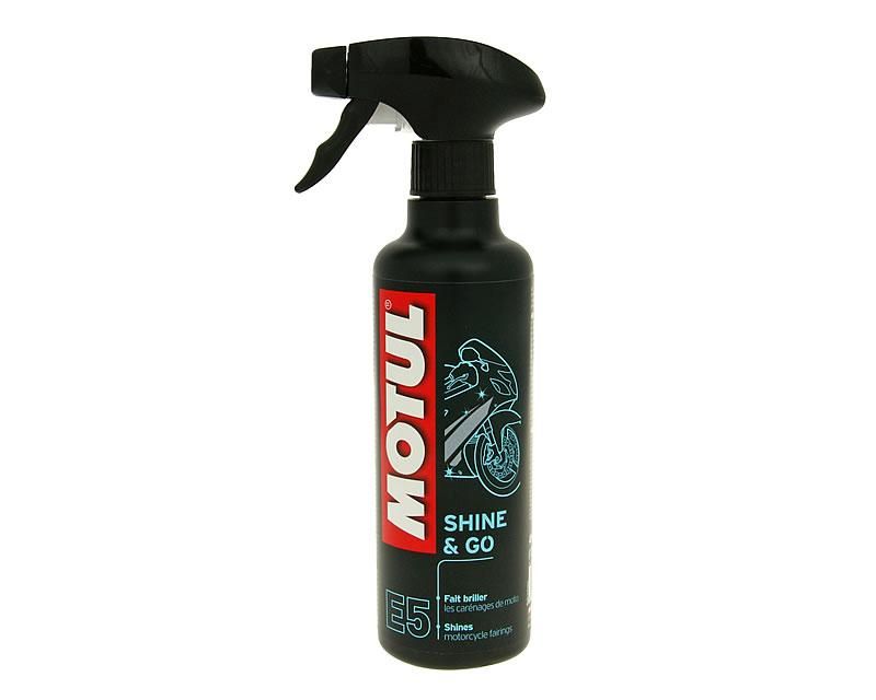 Obrázok z Čistiaci spej Motul E5 Shine & Go Pumpspray 400ml na báze silikónu