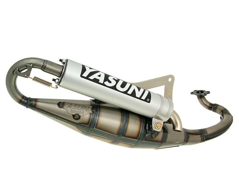 Obrázok z výfuk Yasuni Scooter R aluminum pre Peugeot horiz., Derbi