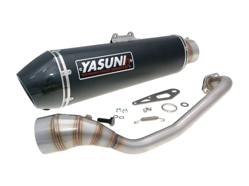 Obrázok z výfuk Yasuni Scooter 4 čierna farba Edition pre Yamaha N-Max 125 15-16