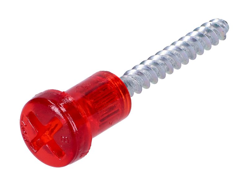 Obrázok z skrutka zadného svetla červená f. plast. 
