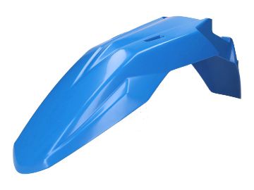 Obrázok z blatník predný OEM modrá farba Aprilia RX, SX, Derbi Senda, Gilera RCR, SMT 50 Euro4 2018-