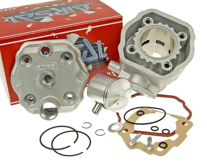 Obrázok z valec sada Airsal racing 76.6cc 50mm pre Derbi Senda GPR, Gilera GSM SMT RCR Zulu EBE/EBS