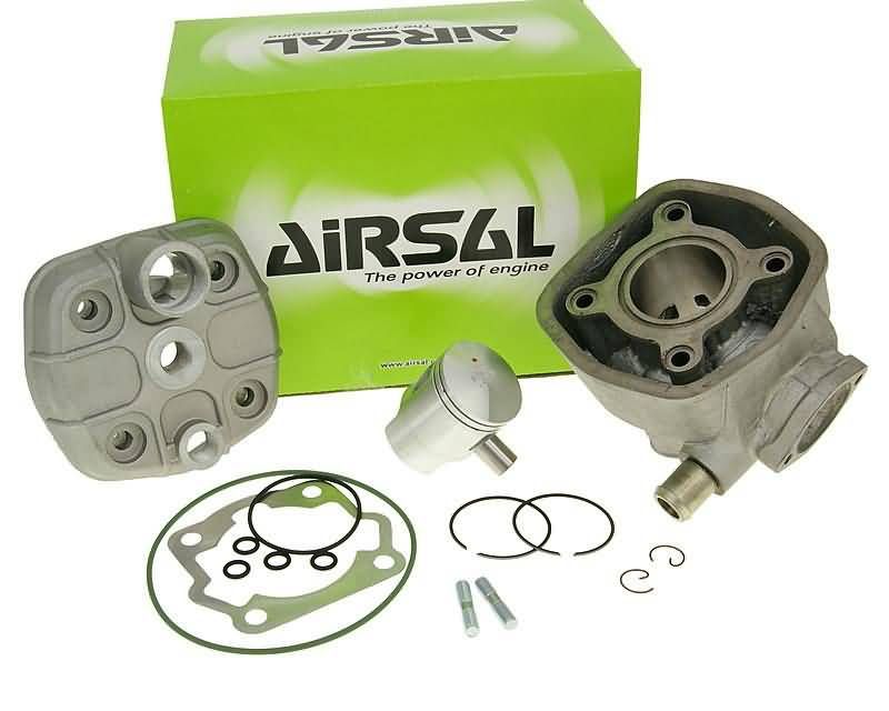 Obrázok z valec sada Airsal sport 50cc 39.9mm, 40mm liatina pre Derbi EBE EBS