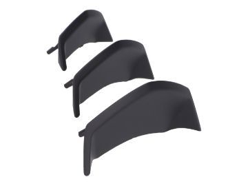 Obrázok z predná mriežka piece / trim sada Power1 matná čierna farba Vespa Primavera, Sprint 2016-