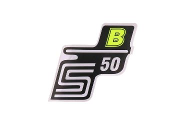 Obrázok z Nápis - emblem - samolepka S50 B neon žltá pre Simson S50