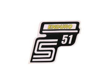 Obrázok z Nápis - emblem - samolepka S51 Enduro žltá pre Simson S51