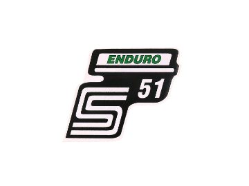 Obrázok z Nápis - emblem - samolepka S51 Enduro zelená pre Simson S51