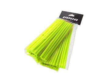 Obrázok z návleky na špajdle sada VOCA 215mm predn. , 190mm vzadu - 38 ks - neon žltá f.