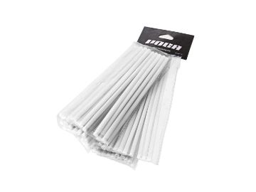 Obrázok z návleky na špajdle sada VOCA 215mm predn. , 190mm vzadu - 38 ks - biela farb.