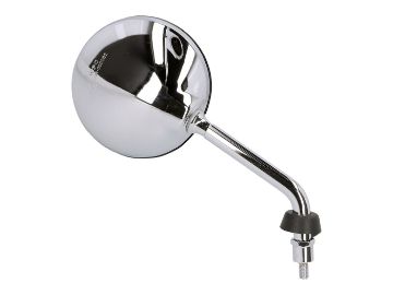 Obrázok z zrkadlo Power1 ľavá strana / pravá strana M8 chrom pre Vespa GTS, GTV, LXV, LX, S, Primavera, Sprint