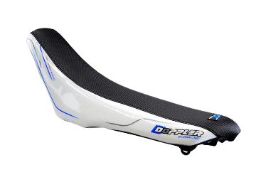 Obrázok z Poťah sedadla Doppler čierno-biely-modrý pre Rieju MRT