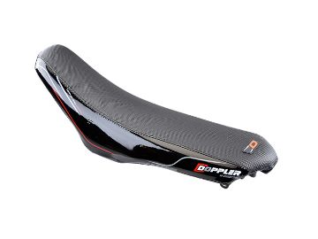 Obrázok z Poťah sedadla Doppler čierno-biely-červený pre Rieju MRT