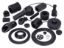 Obrázok z sada malých gumových dielov, čierna pre Vespa GL, Sprint 150