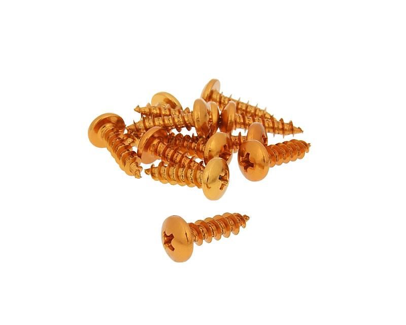 Obrázok z skrutky kapotáže aluminum oranžová f. - sada 12 ks - M6x20