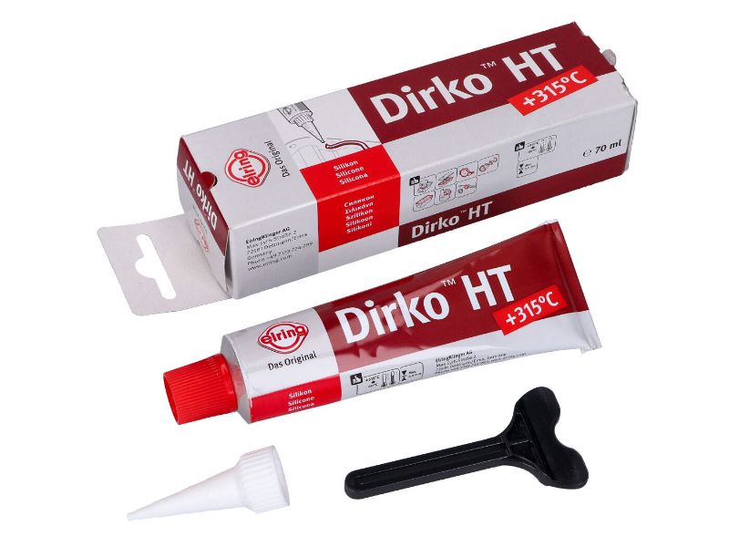 Obrázok z silikon na motory Dirko HT červený +315°C 70ml