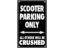 Obrázok z Parkovacia značka SIP "SCOOTER PARKING ONLY"