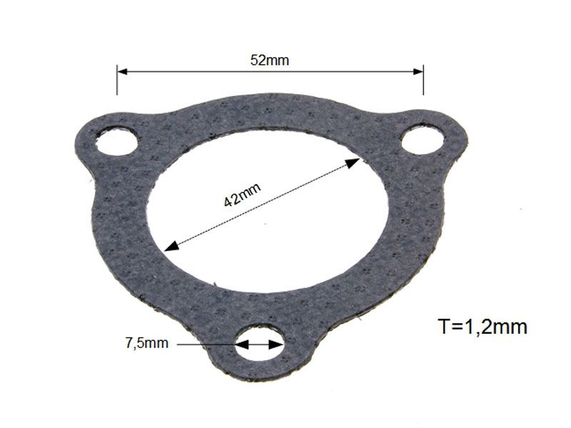 Obrázok z Tesnenie výfuku  pre Derbi Senda, Aprilia RX, SX, Gilera RCR, SMT