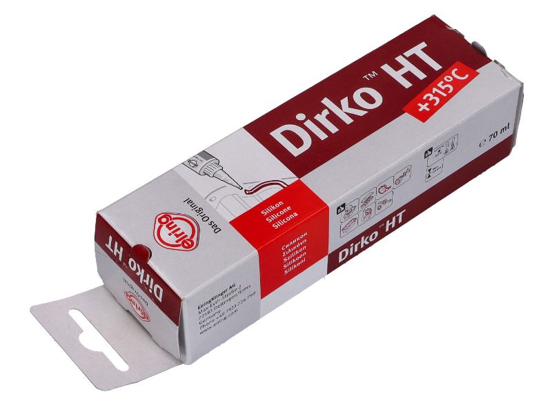 Obrázok z silikon na motory Dirko HT červený +315°C 70ml