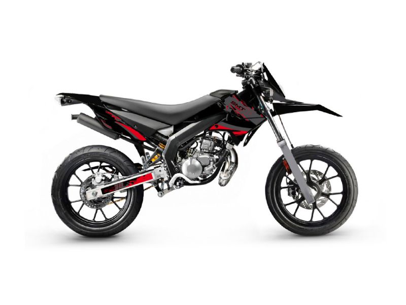 Obrázok z samolepky sada  čierno-červeno-šedá lesklá pre Gilera SMT 11-17