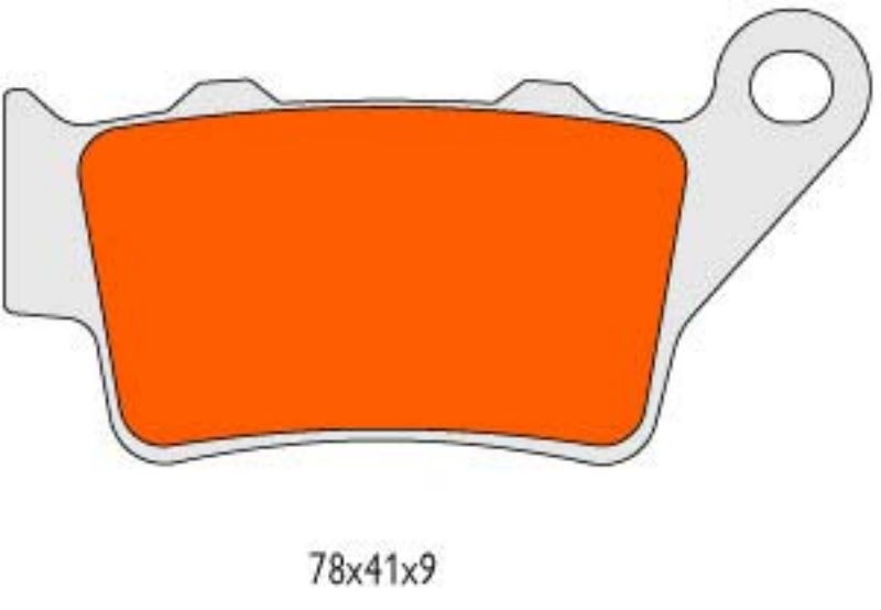 Obrázok z brzdové platničky Naraku organic, vzadu pre KTM Duke 125, 390