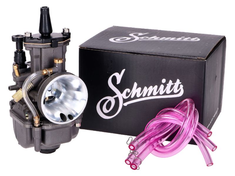 Obrázok z  karburátor Schmitt Gunmetal Edition plochý posuv V.2 Racing 21 mm