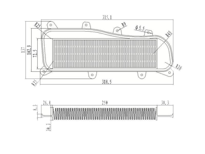 Obrázok z vzduchový filter original náhrada pre Kymco People GT 125i, 300i